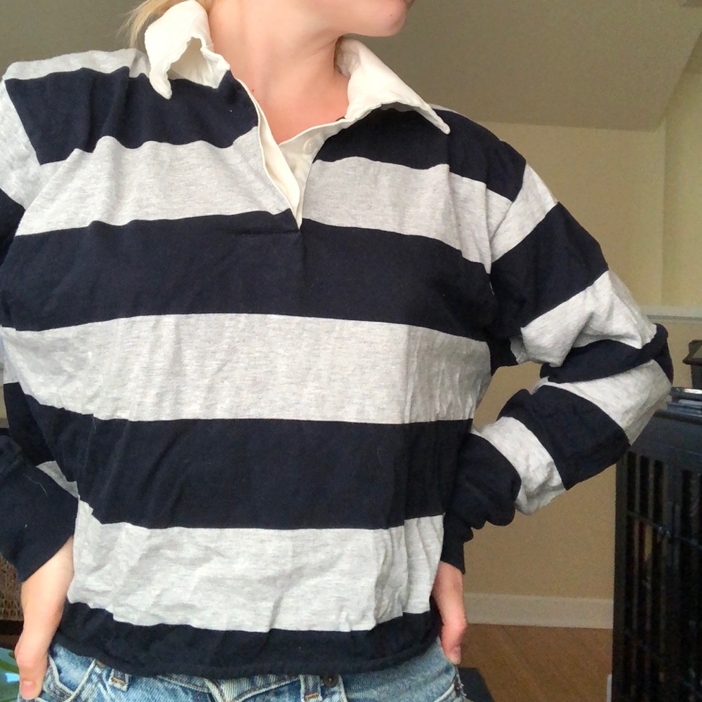 Brandy striped polo long sleeve